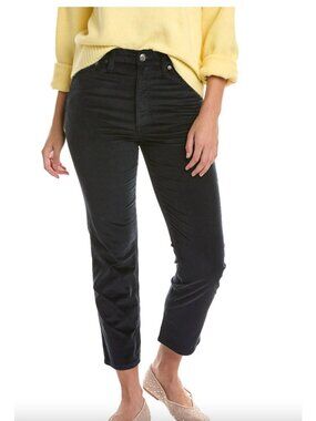 Rag Bone Wren High Rise Slim Straight Corduroy Jeans Ankle Length Blue Womens 30